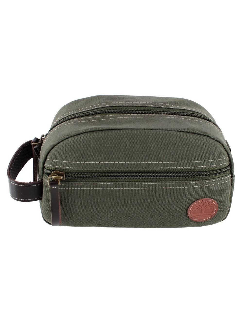 Timberland Core Canvas Zippered Travel Dopp Kit - Olive Green - NWOT